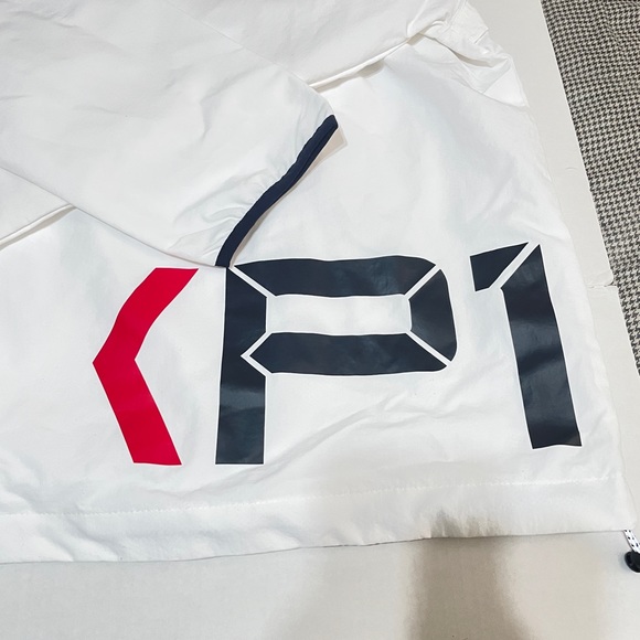 NWT POLO Ralph Lauren RRL P-WING RACING JACKET Stadium 1992 WHITE Hoodie  MENS L - Picture 6 of 11